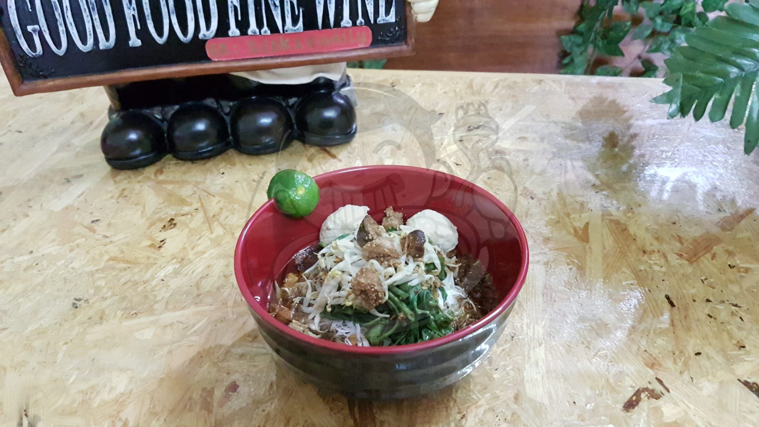 Bihun Kangkung Bakso Ayam