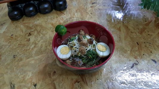 Bihun Kangkung Telur Omega