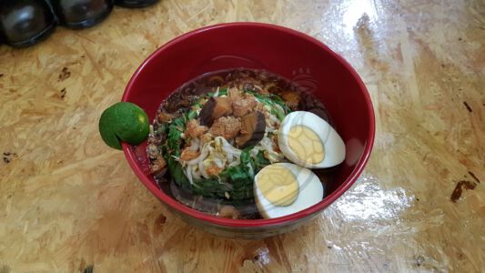 Mie Kangkung Telur Omega
