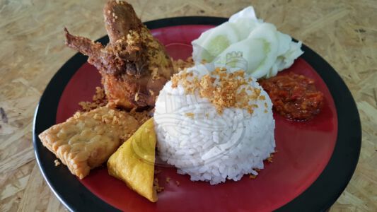 Nasi Cobek Ayam Krispi Sambal Pisah Nasi Cobek Ayam Krispi Sambal Pisah